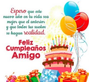 Feliz cumpleaños amigo en la distancia