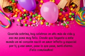 Frases de cumpleaños para mi sobrina que cumple 18 años
