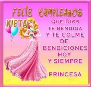 10 Lindas Tarjetas de Feliz Cumpleaños para una Nieta