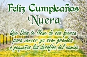 Tarjetas de cumpleaños para mi nuera
