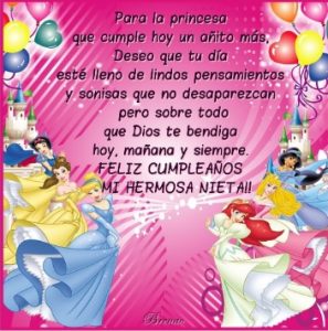 Tarjetas bonitas de cumpleaños para una nieta