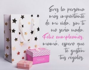 Feliz cumpleaños a la mujer de mi vida mamá