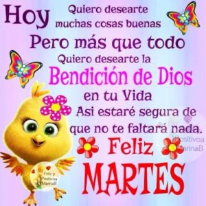 Feliz martes amor mío