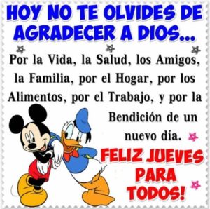 Palabras de feliz jueves