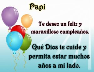 Saludos de cumpleaños para mi papá