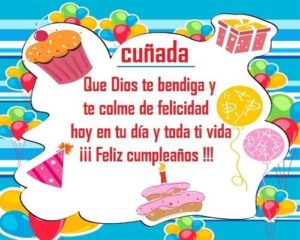 Felicitaciones de cumpleaños para mi cuñada