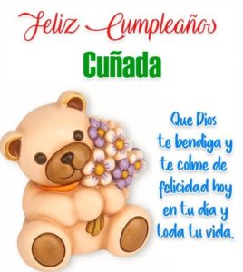 Feliz cumpleaños cuñada querida