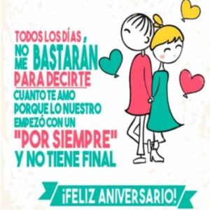 Dedicatoria de aniversario para mi pareja